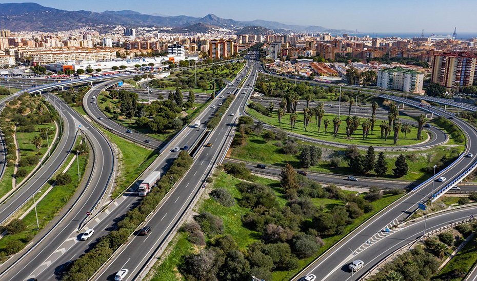 Comienzan el lunes las obras del carril BUS-VAO de acceso a Málaga por la A-357