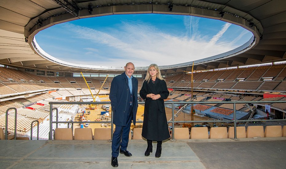 Finalización de las obras en el Estadio La Cartuja para la Copa del Rey de Fútbol
