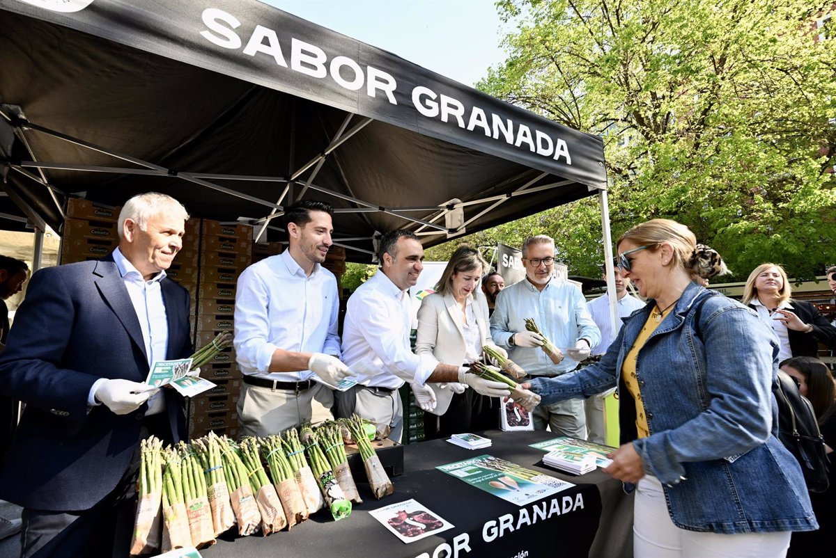 Promoción del consumo de espárragos frescos en Granada con la entrega de 8.000 manojos