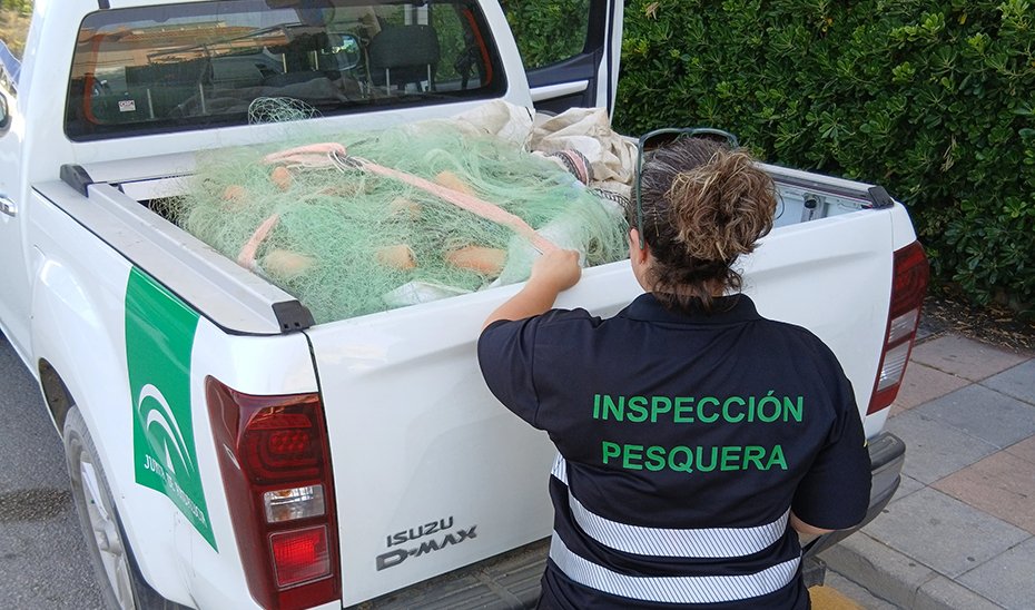 Incautadas artes de pesca ilegales en Málaga por Inspección Pesquera