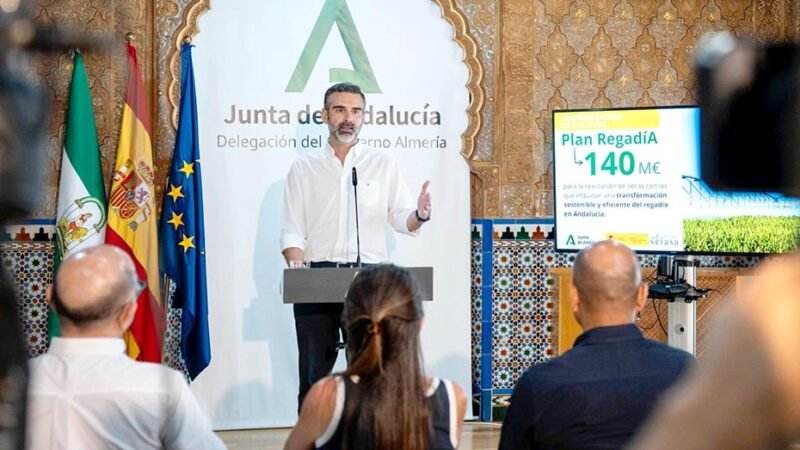 Los agricultores recibirán 140 millones para modernizar sus infraestructuras con el Plan RegadíA.