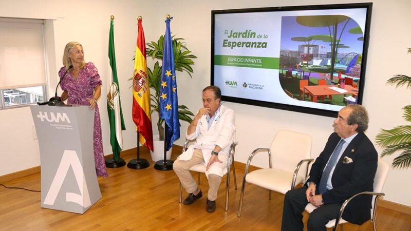 El Hospital Macarena y la Hermandad de la Macarena crean jardín terapéutico ‘Jardín de la Esperanza’