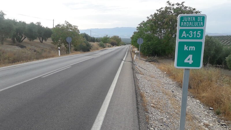 La Junta adjudica por 7,8 millones la ampliación y mejora de la carretera A-315 en la Sierra de Cazorla.