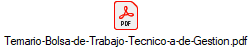 Técnico/a de Gestión – Bolsa de Trabajo 2025