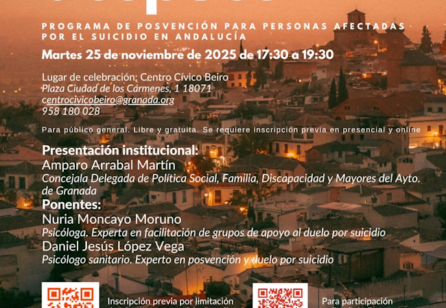 Charla coloquio «El día después» – Duelo por suicidio y grupos de ayuda.