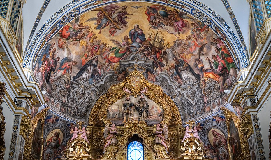 Estudio de degradación del color en pintura mural del XVIII mediante modelo matemático