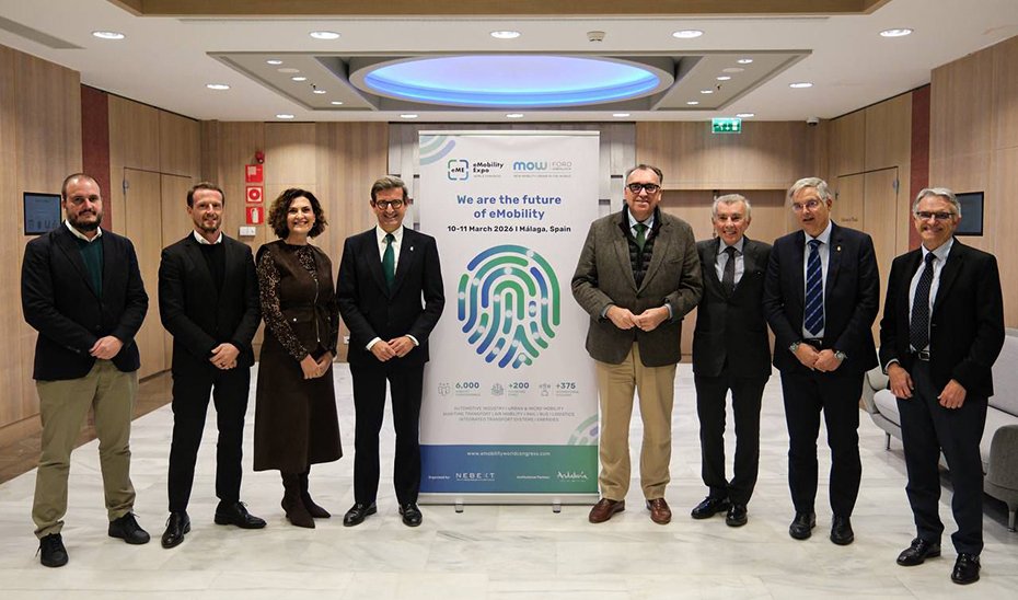 Málaga será sede del eMobility Expo World Congress-Mow 2026, evento clave para la movilidad sostenible.