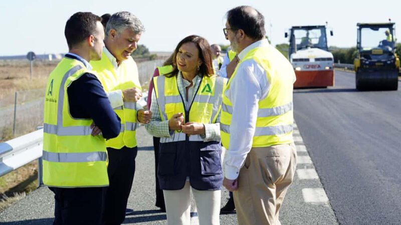 Renovación del firme de la autovía A-92 entre Alcalá de Guadaíra y Arahal.