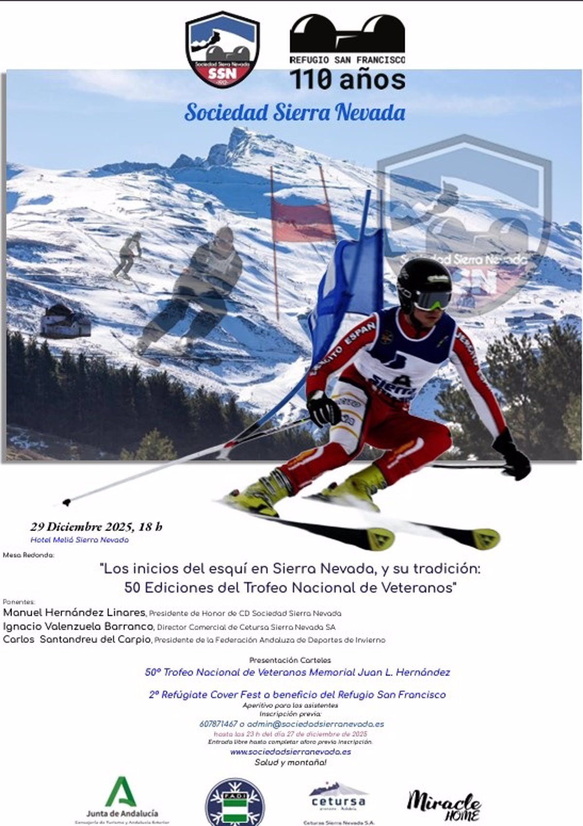 Sierra Nevada acoge mesa redonda sobre inicios del esquí en la estación granadina