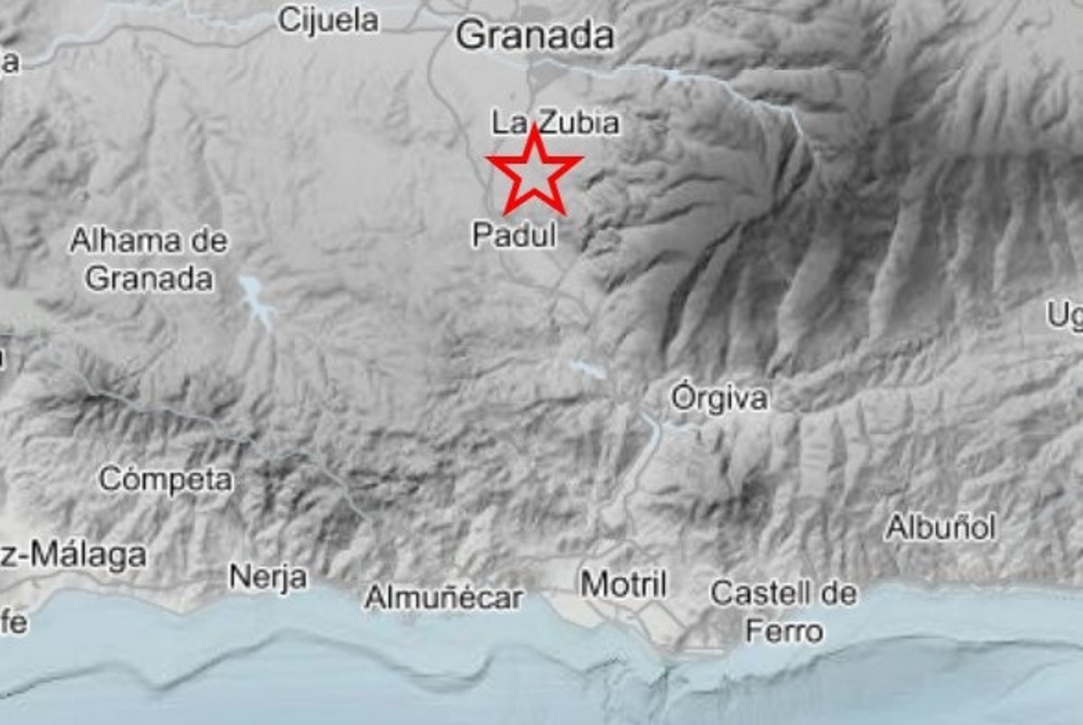 Terremoto de magnitud 2,5 registrado en Dílar (Granada) sin daños.