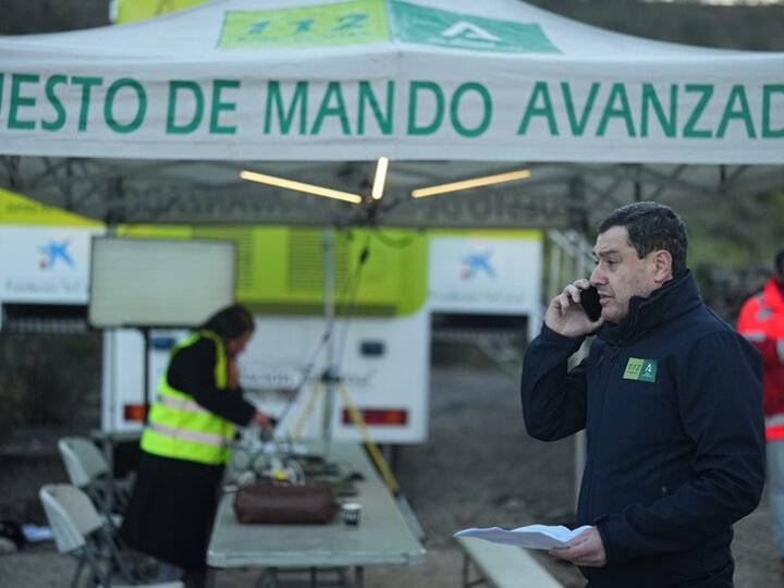 Moreno agradece solidaridad y apoyo a víctimas del accidente en Andalucía