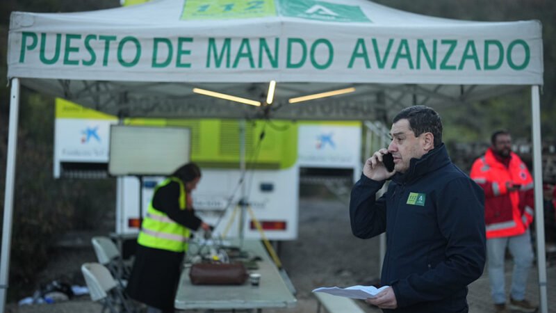 Moreno agradece solidaridad y apoyo a víctimas del accidente en Andalucía