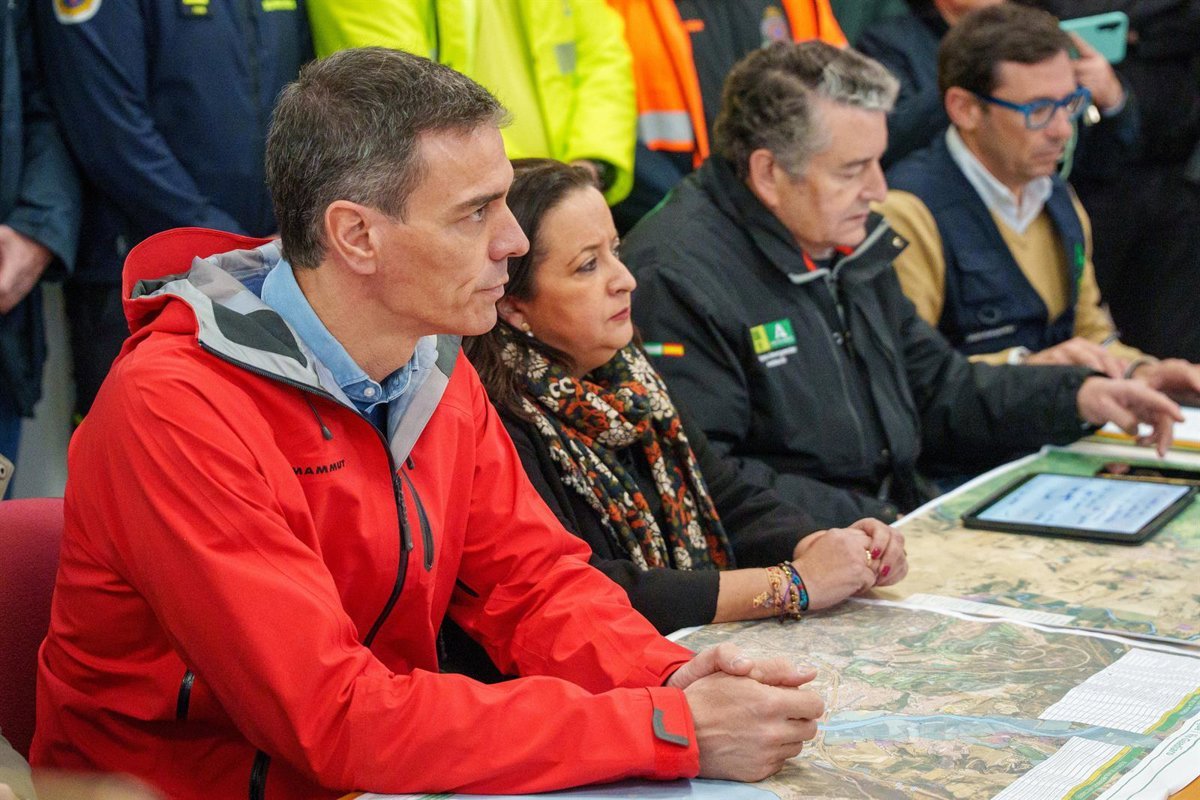 Pedro Sánchez visita zonas afectadas por las borrascas en Granada y Jaén