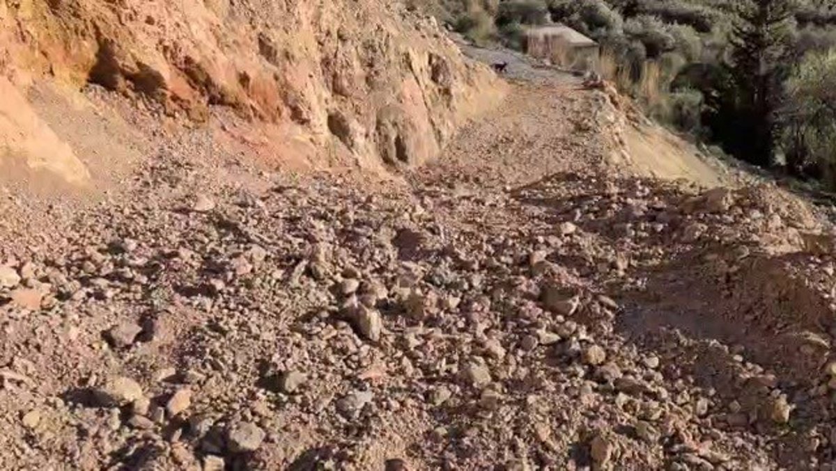 Vecinos del poblado Beneficio en la Alpujarra de Granada reclaman ayuda tras el temporal
