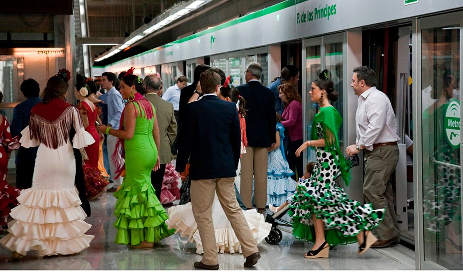 Horario especial del Metro de Sevilla para la Feria de Abril