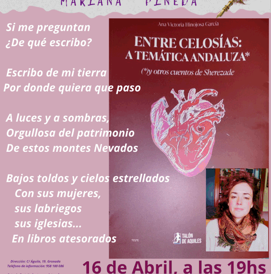 Presentación del poemario «Entre celosías: A temática Andaluza y otros cuentos de Sherezade»