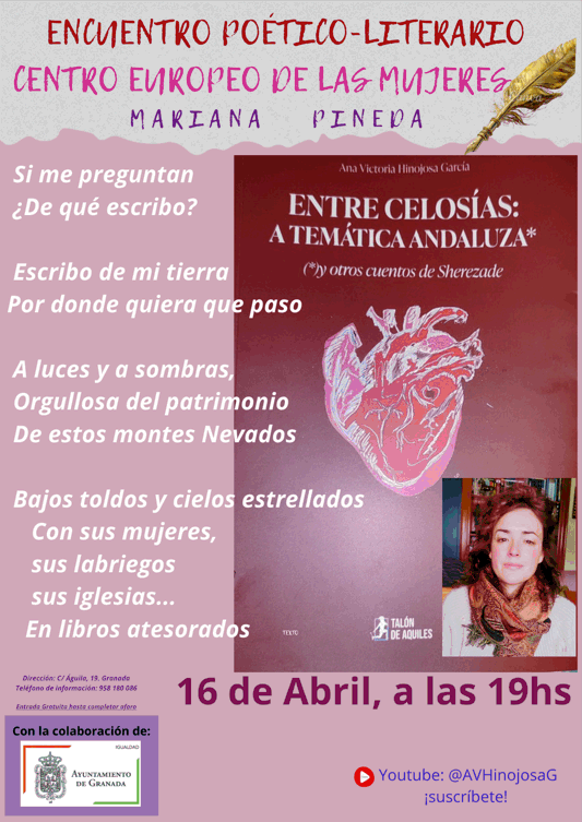 Presentación del poemario «Entre celosías: A temática Andaluza y otros cuentos de Sherezade»