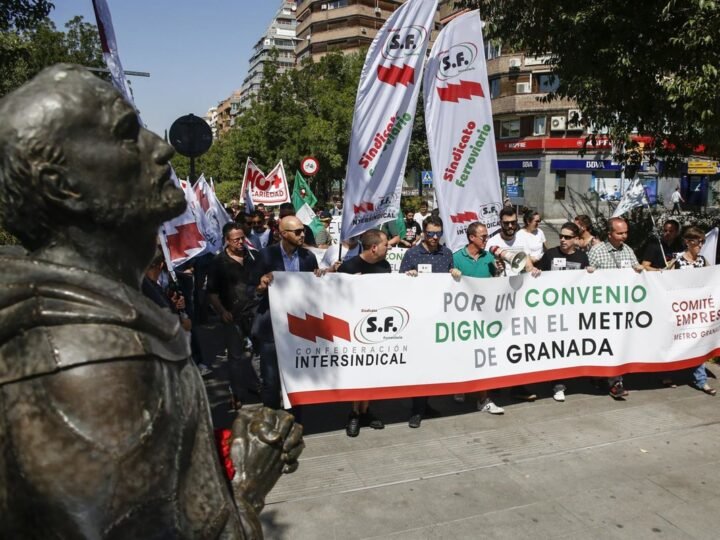 Huelga completa el viernes en el metro de Granada con servicios mínimos del 50%