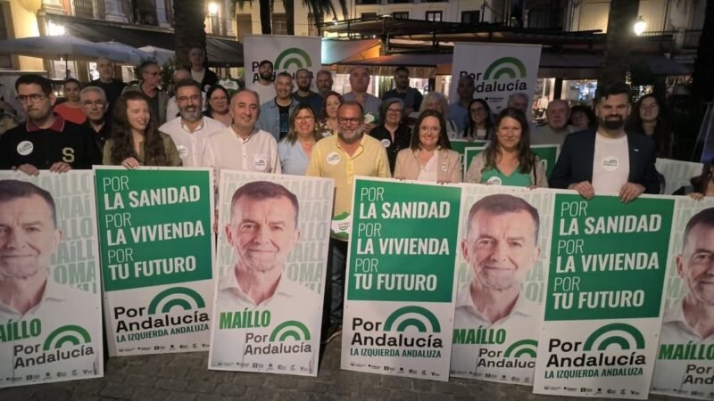 Por Andalucía inicia campaña electoral con llamado a votar por la clase trabajadora.