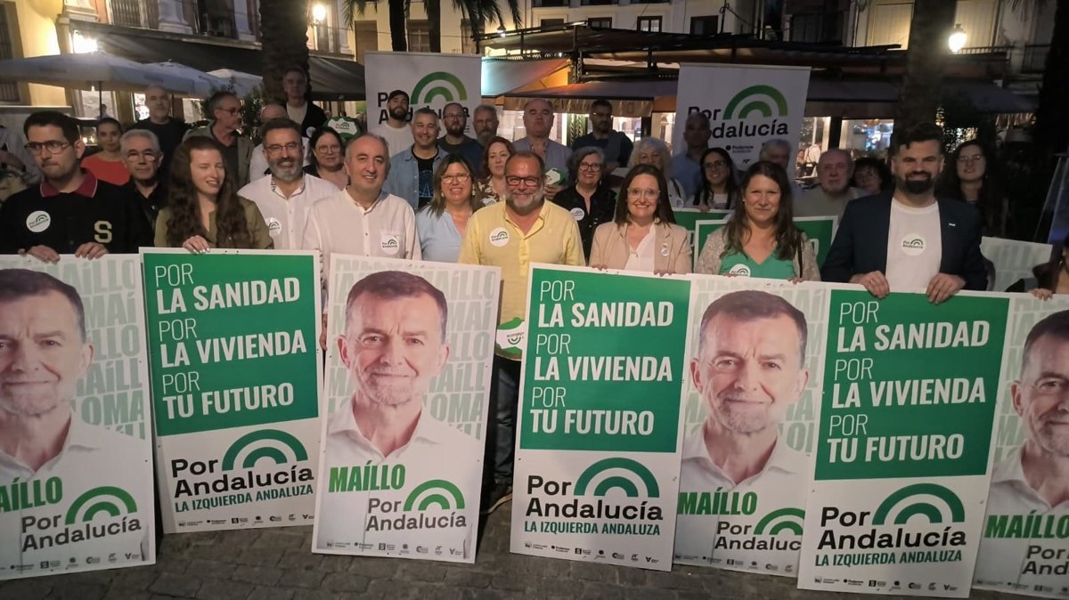 Por Andalucía inicia campaña electoral con llamado a votar por la clase trabajadora.